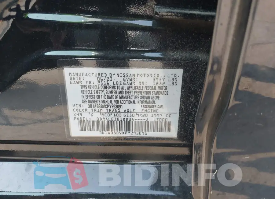 3N1AB8BVXPY293091 Photo# 9