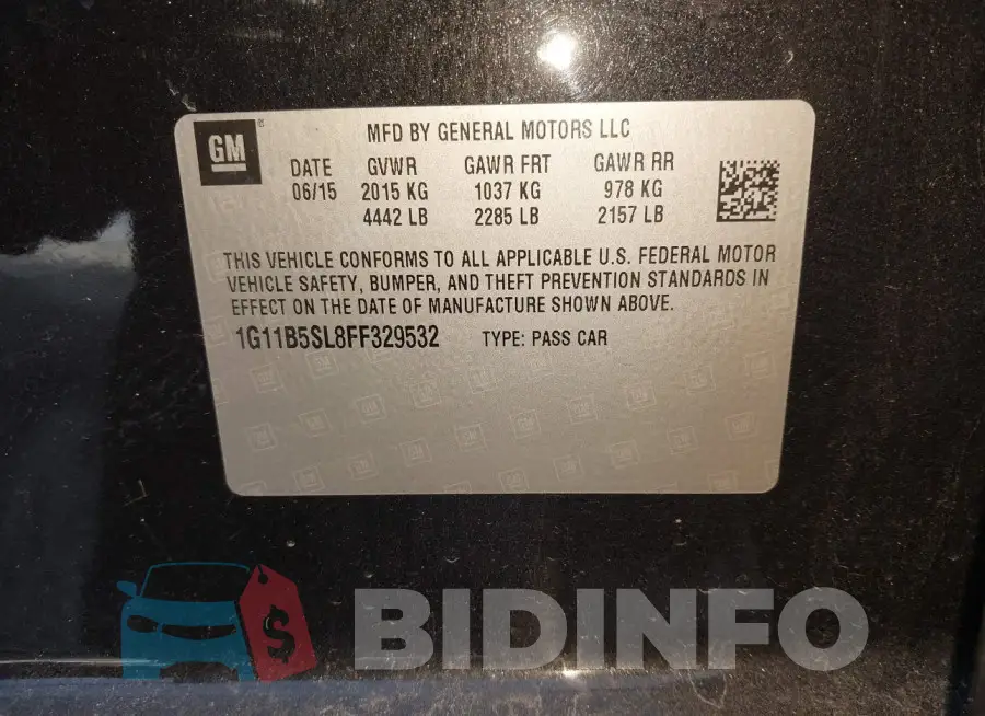 1G11B5SL8FF329532 Photo# 9