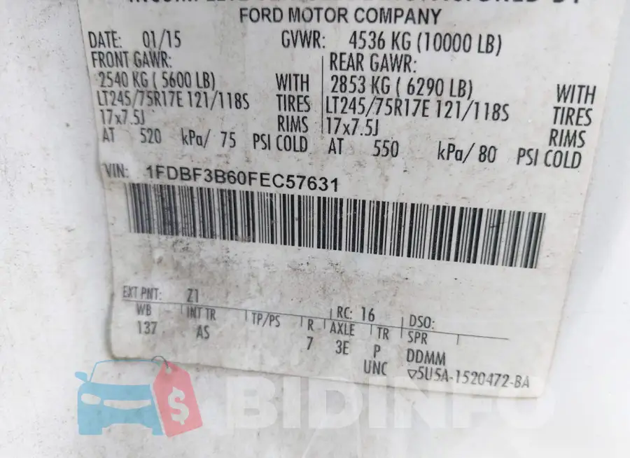 1FDBF3B60FEC57631 Photo# 9