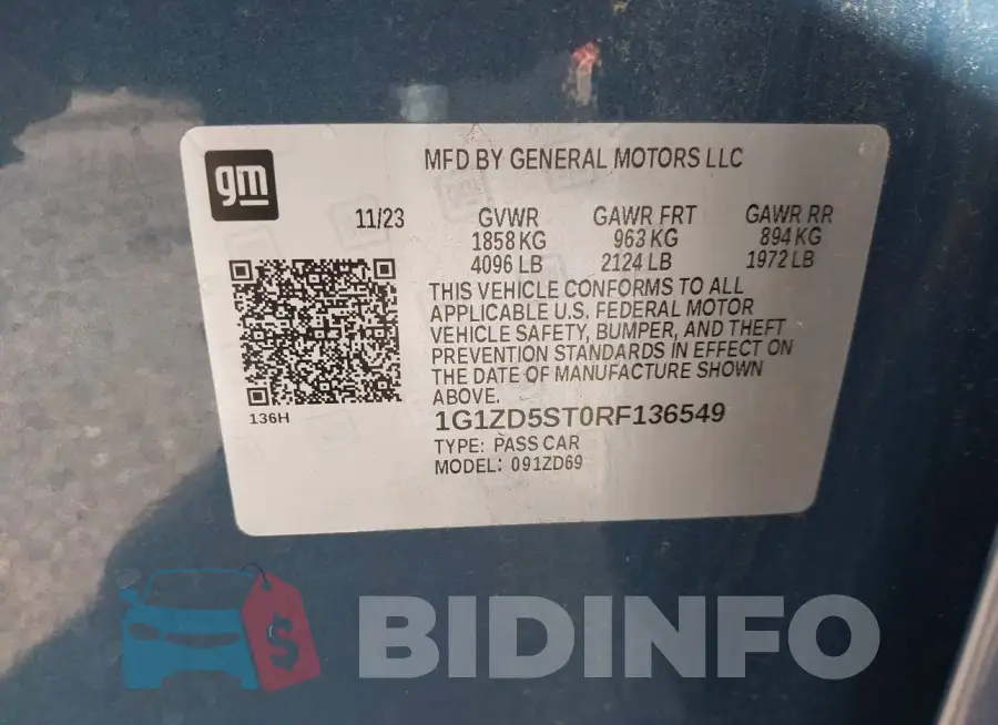 1G1ZD5ST0RF136549 Photo# 9