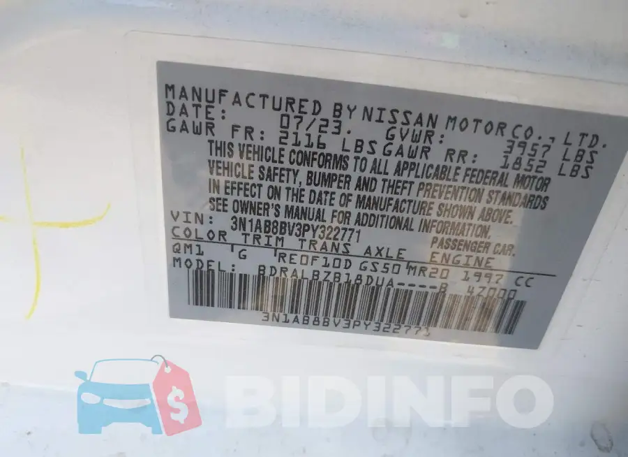3N1AB8BV3PY322771 Photo# 9