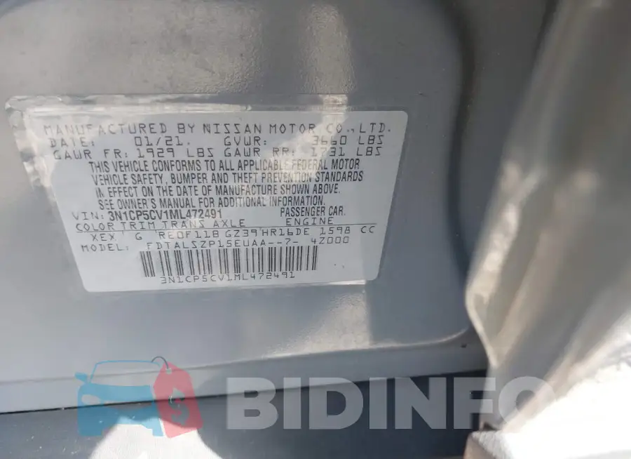 3N1CP5CV1ML472491 Photo# 9