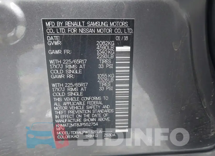 KNMAT2MT8JP552754 Photo# 9
