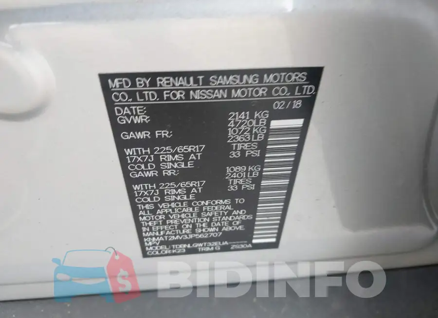 KNMAT2MV3JP562707 Photo# 9
