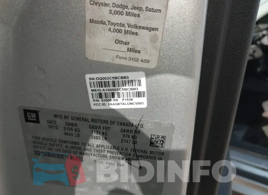2G1WB5E35E1126833 Photo# 9