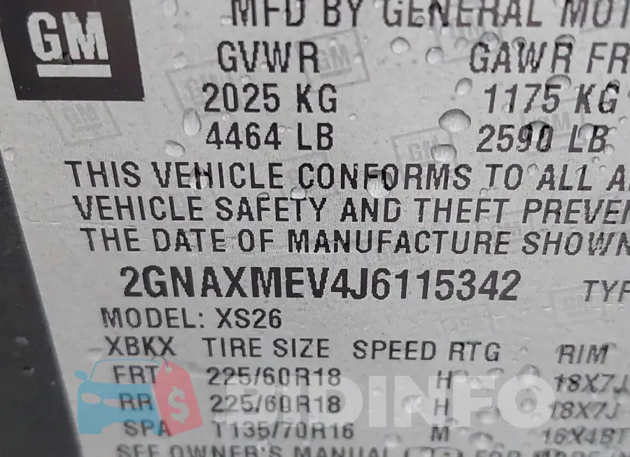 2GNAXMEV4J6115342 Photo# 9