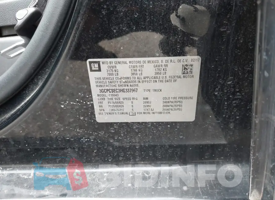 3GCPCSEC3HG337967 Photo# 9