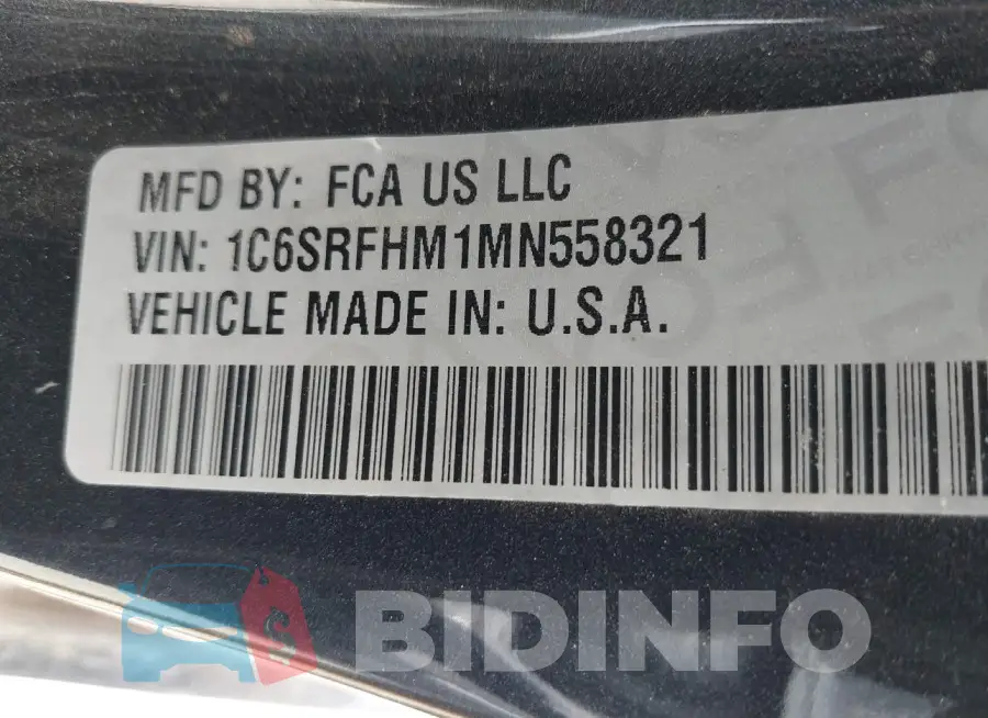 1C6SRFHM1MN558321 Photo# 9