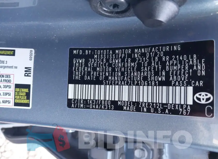 5YFEPRAE7LP106181 Photo# 9