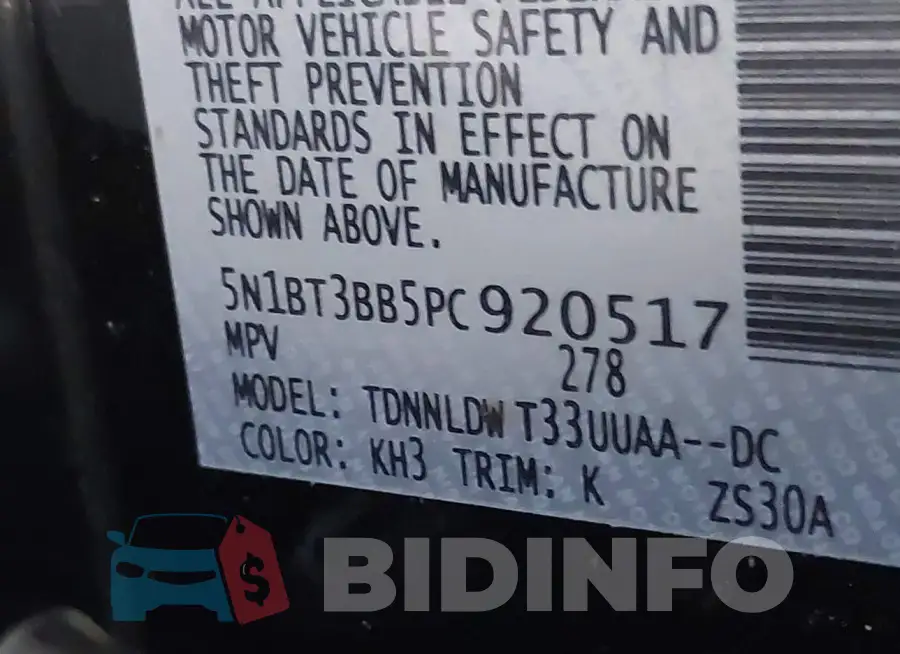 5N1BT3BB5PC920517 Photo# 9
