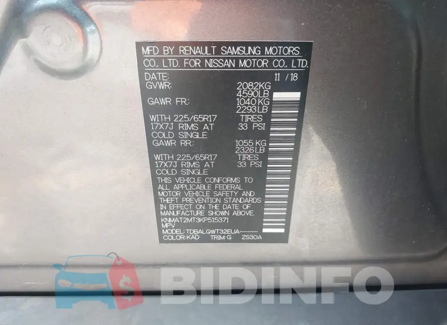 KNMAT2MT3KP515371 Photo# 9