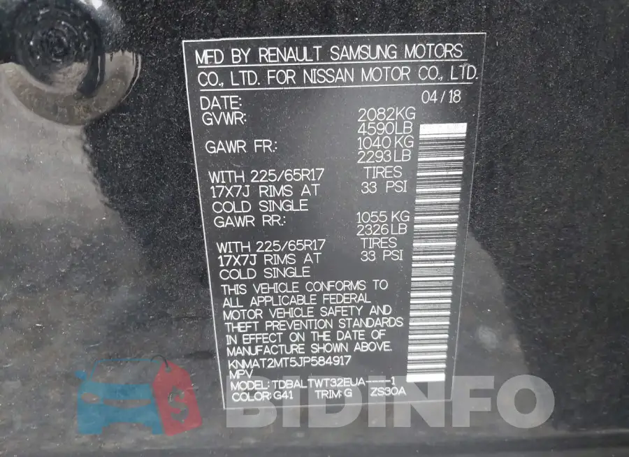 KNMAT2MT5JP584917 Photo# 9