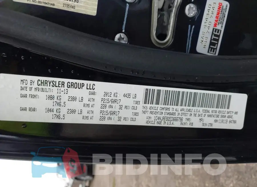 1C4NJPFB2ED666796 Photo# 9