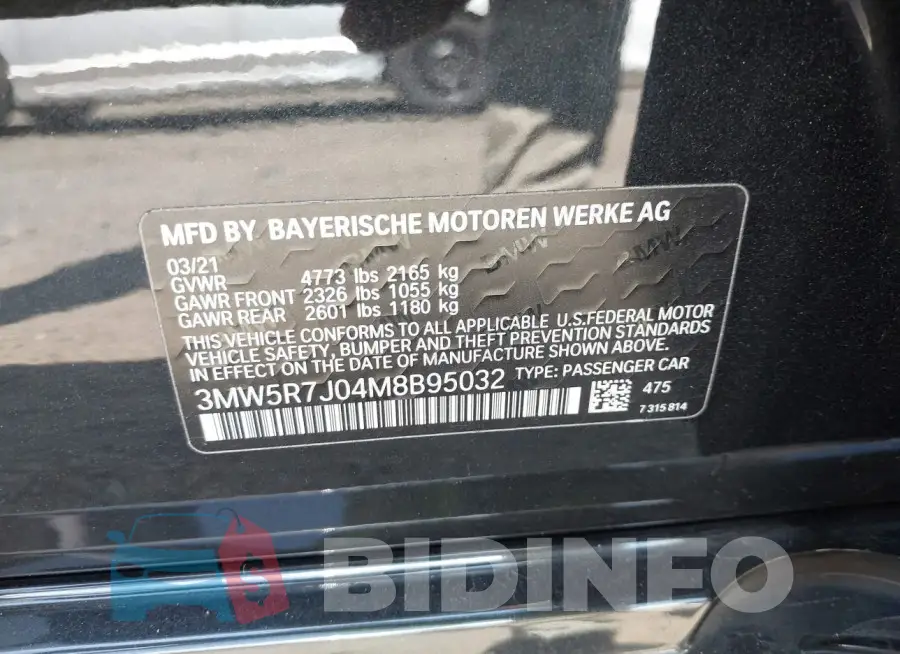 3MW5R7J04M8B95032 Photo# 9