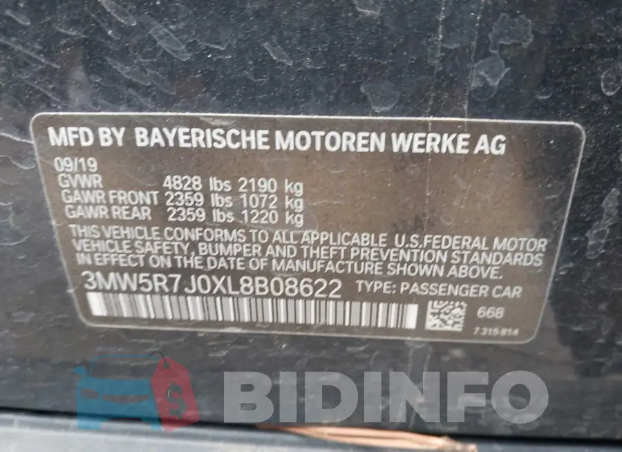 3MW5R7J0XL8B08622 Photo# 9