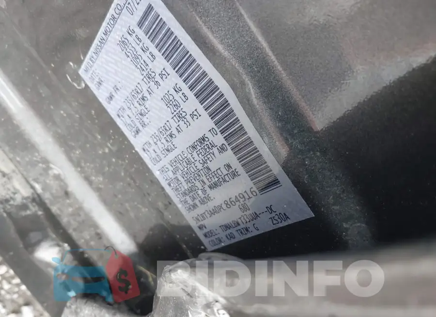 5N1BT3AA0PC864916 Photo# 9