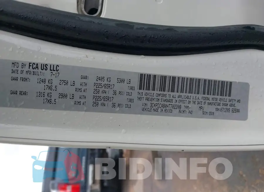 3C4PDCAB0HT702208 Photo# 9