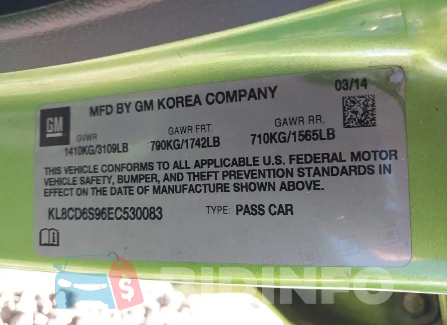 KL8CD6S96EC530083 Photo# 9