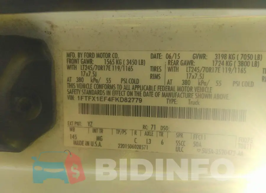 1FTFX1EF4FKD82779 Photo# 9