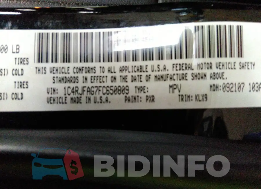 1C4RJFAG7FC650809 Photo# 9