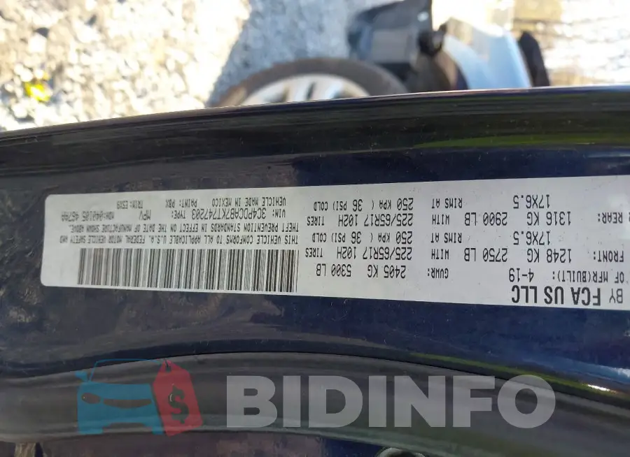 3C4PDCAB7KT747203 Photo# 9