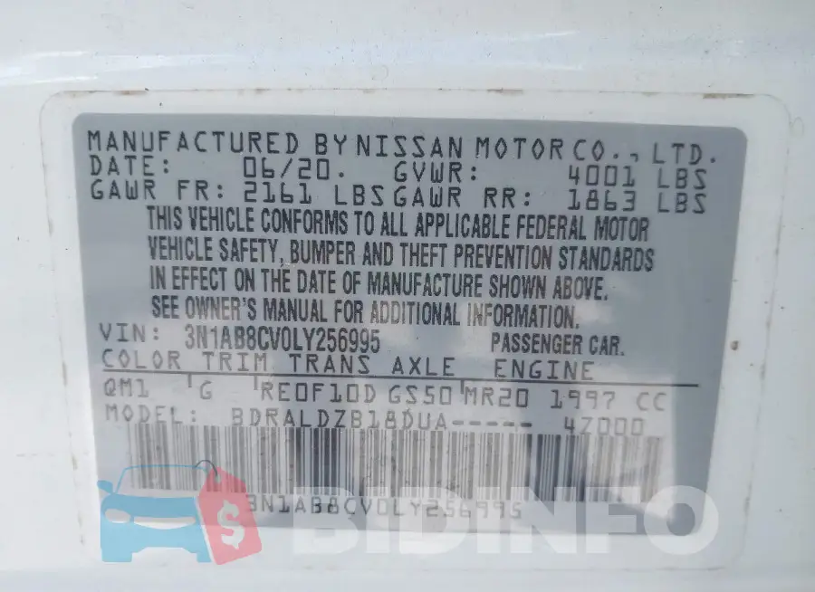 3N1AB8CV0LY256995 Photo# 9