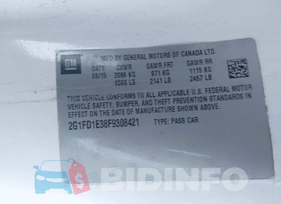 2G1FD1E38F9308421 Photo# 9