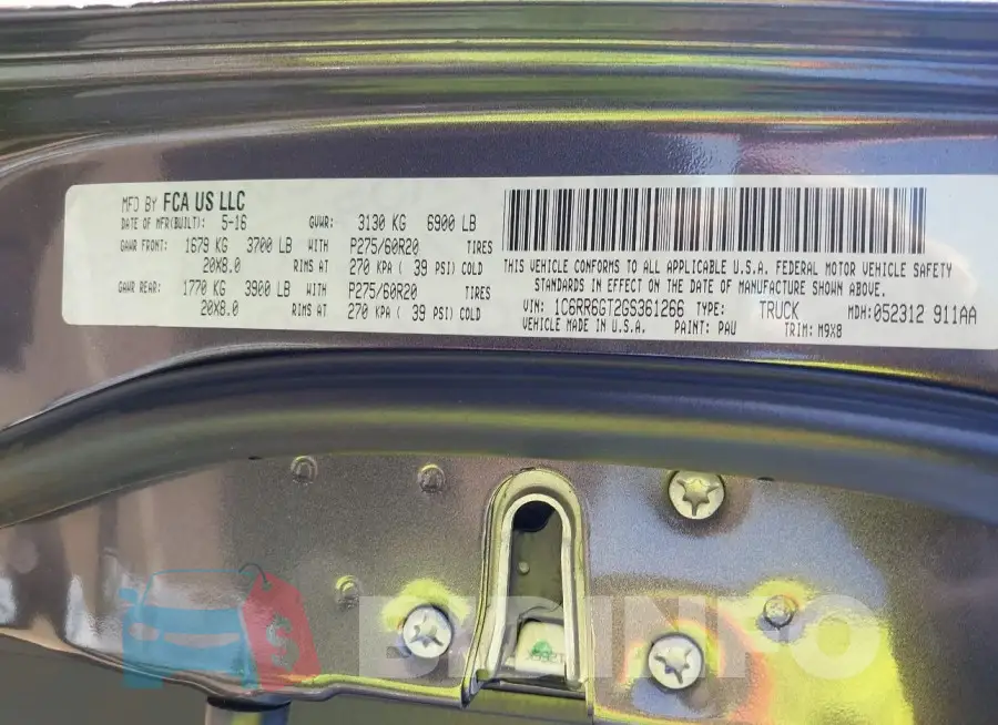 1C6RR6GT2GS361266 Photo# 9