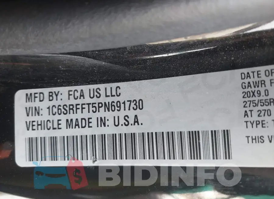 1C6SRFFT5PN691730 Photo# 9