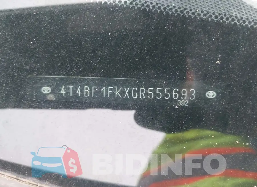 4T4BF1FKXGR555693 Photo# 9