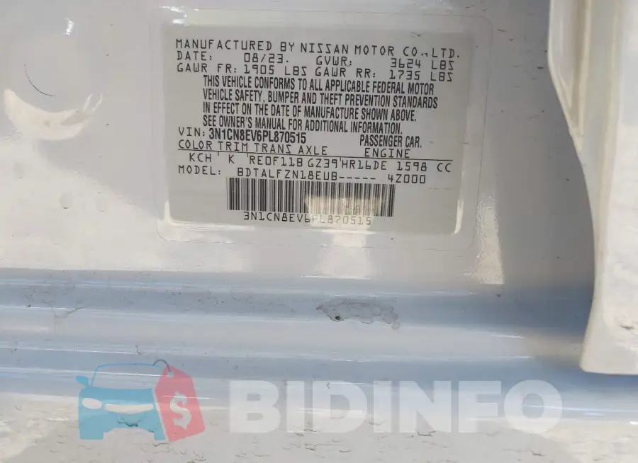 3N1CN8EV6PL870515 Photo# 9