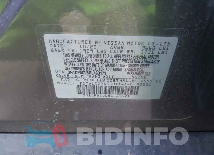 3N1CP5CV6RL483171 Photo# 9