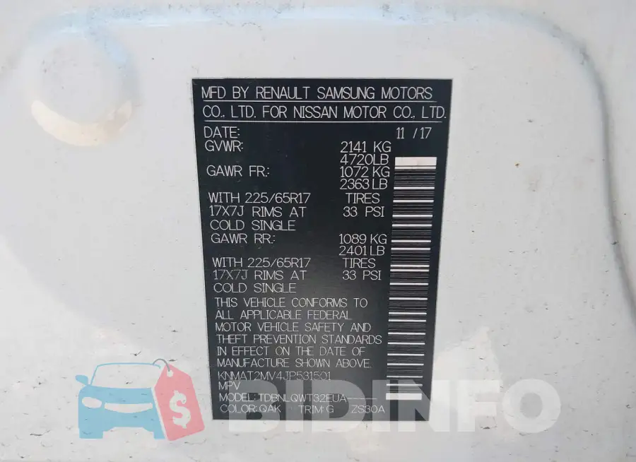 KNMAT2MV4JP531501 Photo# 9