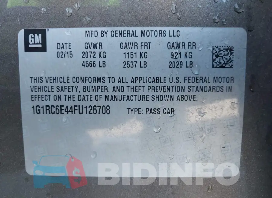 1G1RC6E44FU126708 Photo# 9