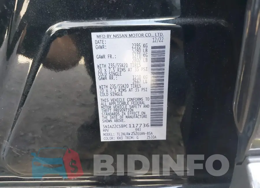 5N1AZ2CS8PC117736 Photo# 9