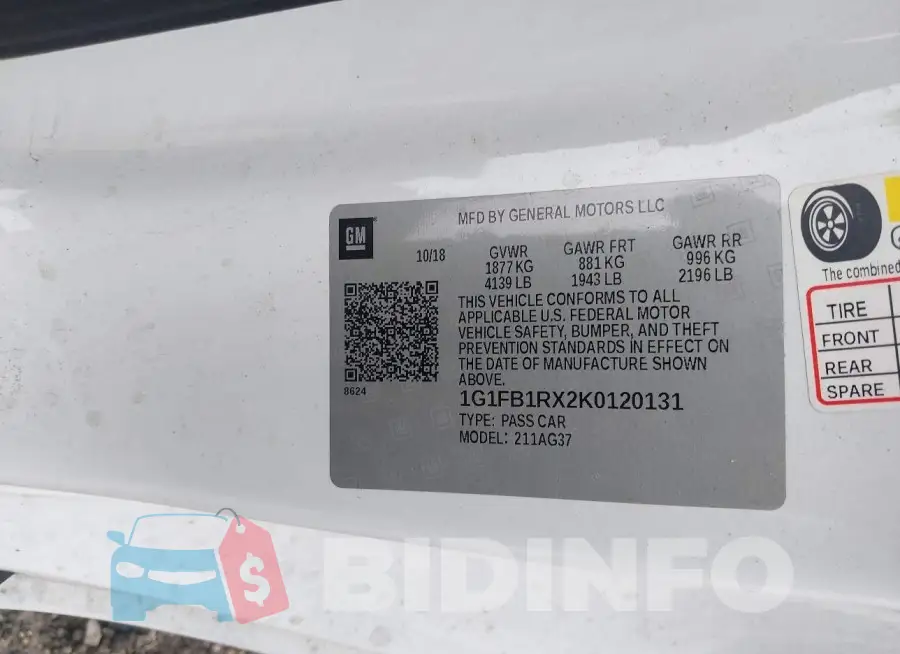 1G1FB1RX2K0120131 Photo# 9