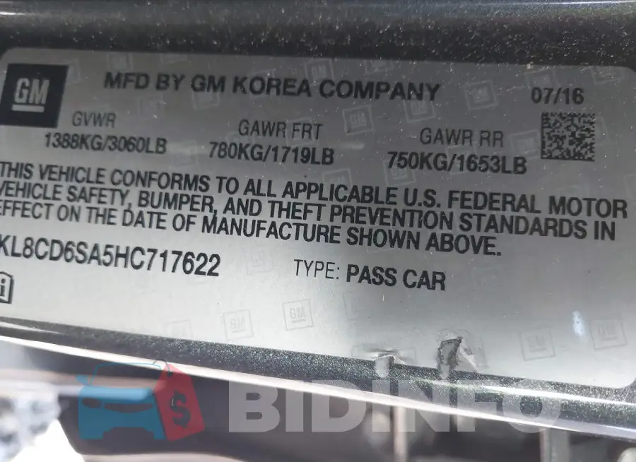 KL8CD6SA5HC717622 Photo# 9