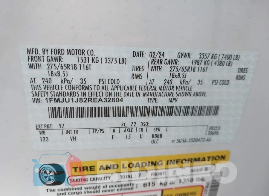 1FMJU1J82REA32804 Photo# 9