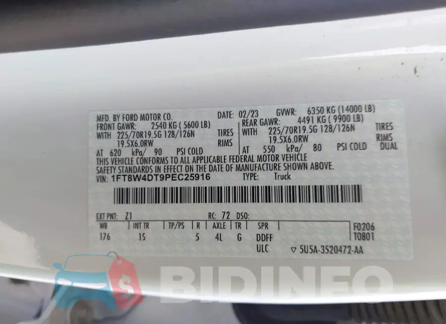 1FT8W4DT9PEC25916 Photo# 8
