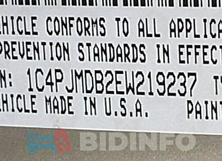 1C4PJMDB2EW219237 Photo# 9