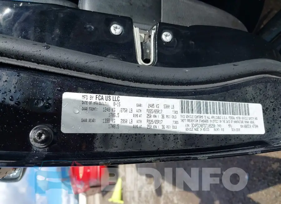 3C4PDCAB7GT105250 Photo# 9