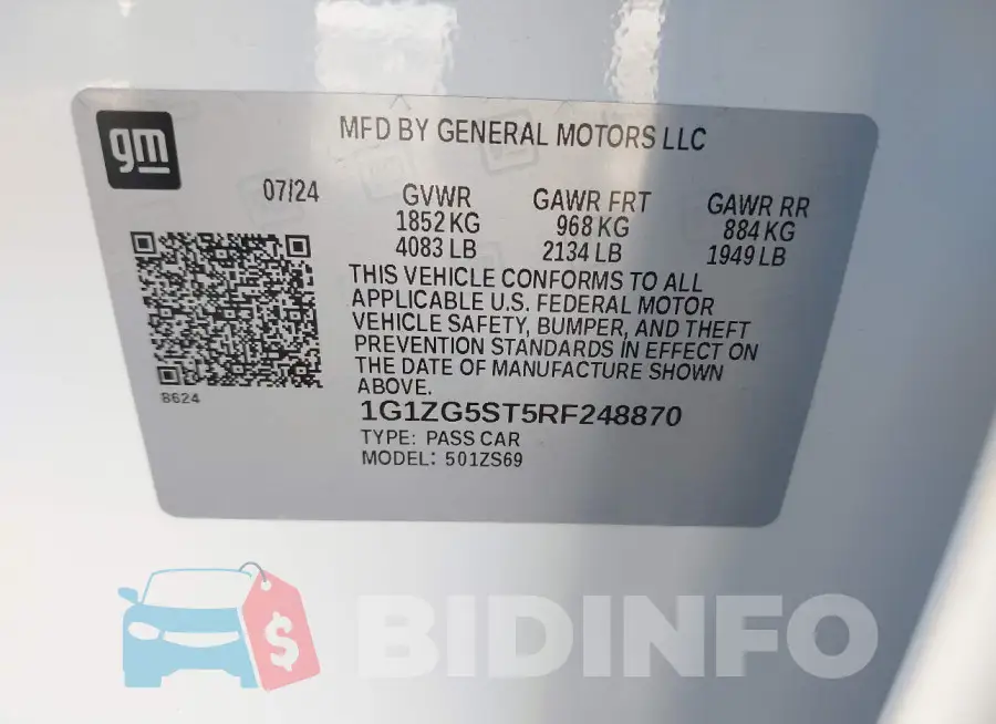 1G1ZG5ST5RF248870 Photo# 9