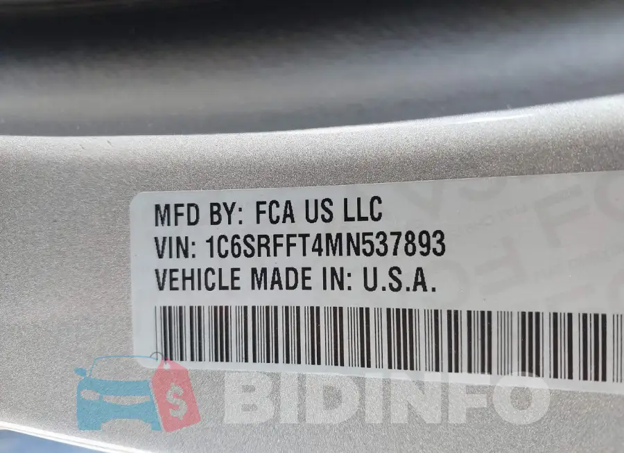1C6SRFFT4MN537893 Photo# 9