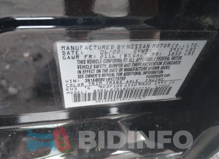 3N1AB8BV1NY279769 Photo# 9
