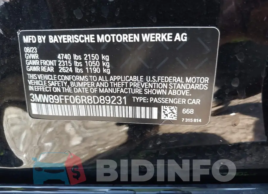 3MW89FF06R8D89231 Photo# 9