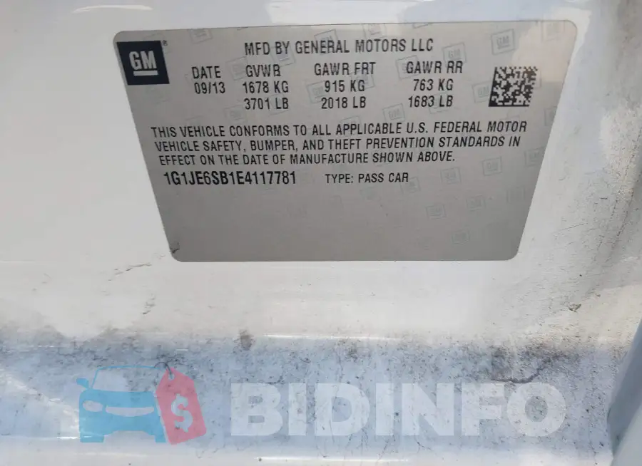1G1JE6SB1E4117781 Photo# 9