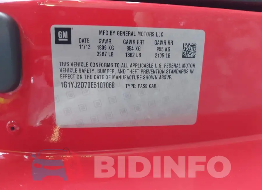 1G1YJ2D70E5107068 Photo# 9