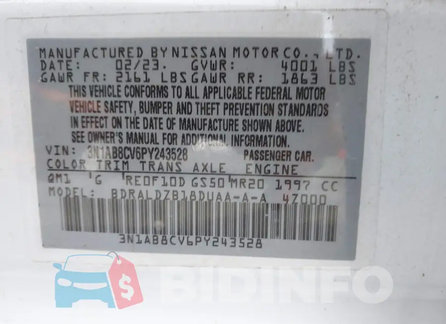 3N1AB8CV6PY243528 Photo# 9