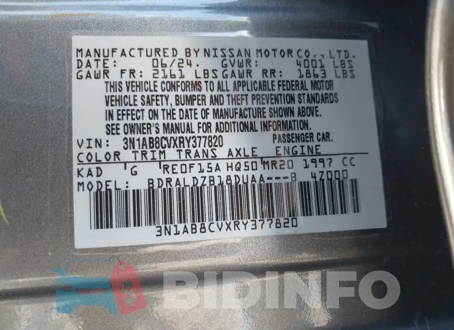 3N1AB8CVXRY377820 Photo# 9