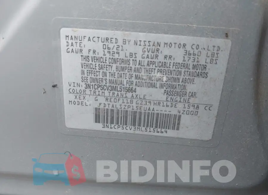 3N1CP5CV3ML515664 Photo# 9